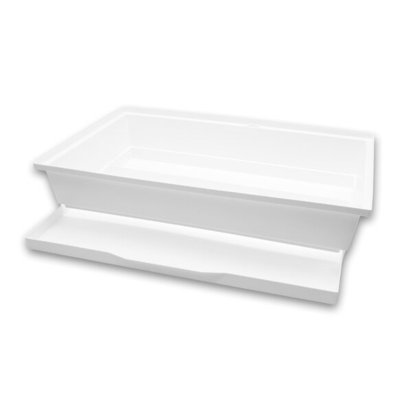 Käfig Ersatzschale Unterschale IZA 3 Kasten weiss inkl. Schublade 54x34x11cm