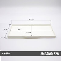 Käfig Ersatzschale Unterschale IZA 3 Kasten weiss inkl. Schublade 54x34x11cm