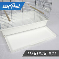 Vogelkäfig IZA 3 weiss verzinktes Gitter 59x38x65 cm (B/L/H)