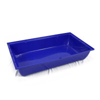 Kasten Schale dunkel blau Hasenkäfig L 70x40x13cm
