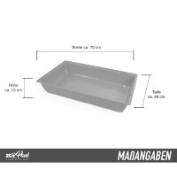 Kasten Schale dunkel blau Hasenkäfig L 70x40x13cm