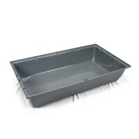 Kasten Schale grau Hasenkäfig L 70x40x13cm