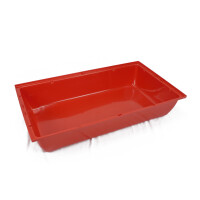 Kasten Schale hell rot Hasenkäfig L 70x40x13cm