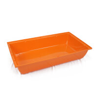 Kasten Schale orange Hasenkäfig L 70x40x13cm