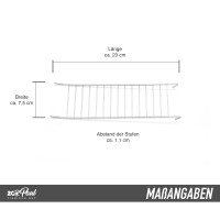 Metallleiter Nagerkäfig CH2 CH3 MAT2 und andere 23x7,5cm gelb