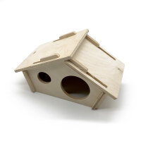 Haus für Kleintierkäfig aus Holz