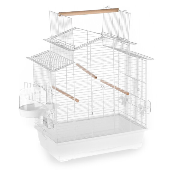 XXL ZooPaul Vogelkäfig Käfig + Badehaus und Trinkröhrchen
