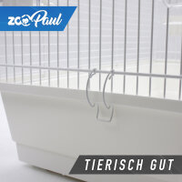 XXL ZooPaul Vogelkäfig Käfig + Badehaus und Trinkröhrchen