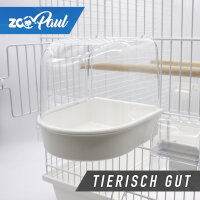 XXL ZooPaul Vogelkäfig Käfig + Badehaus und Trinkröhrchen