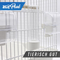 XXL ZooPaul Vogelkäfig Käfig + Badehaus und Trinkröhrchen