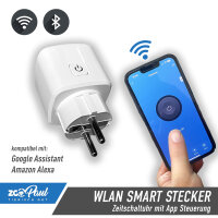 ZooPaul WLAN Smart Plug Steckdose Zeitschaltuhr Wifi App...