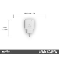 ZooPaul WLAN Smart Plug Steckdose Zeitschaltuhr Wifi App...