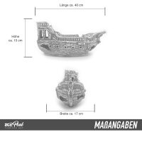 Sprudelset Deko Aquarium Boot XXL 40x17x15cm (L/B/H/T)