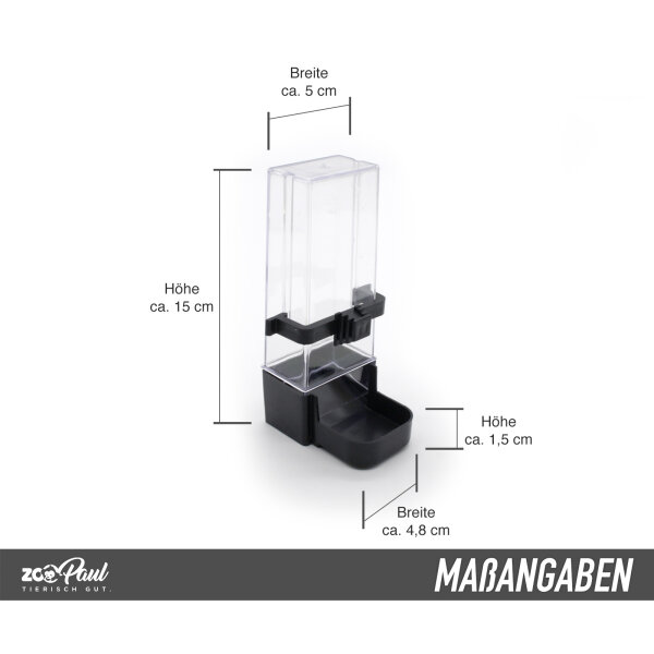 2 Edelstahl-Vogelschalen Mit Klemmhalter – Ø10 Cm, 4,5 Cm Hoch, Für Käfige
