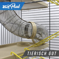 XXL Hamsterkäfig beige mit Zubehör Tunnelsystem