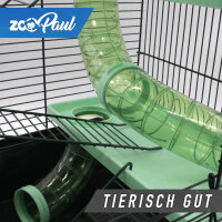 XXL Hamsterkäfig schwarz mit Zubehör turkis