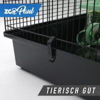 XXL Hamsterkäfig schwarz mit Zubehör turkis