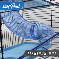 XXL Hamsterkäfig blau mit Zubehör
