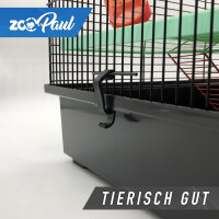 XXL Hamsterkäfig schwarz bunt mit Zubehör