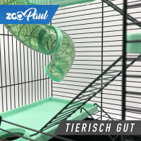 XXL Hamsterkäfig schwarz grün mit Zubehör