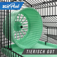 XXL Hamsterkäfig schwarz grün mit Zubehör