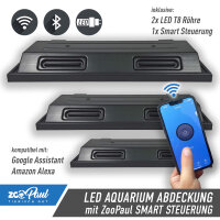 ZOOPAUL Aquarienabdeckung LED T8 Beleuchtung + Smart Zeitschaltuhr Wifi Schaltuhr WiFi AppSteuerung