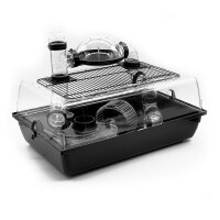 Nagerkäfig Alex schwarz transparent ink. Zubehör Hamsterkäfig Maus Kleintiere
