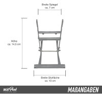 Schaukel Spiegel Vogelkäfig weiß