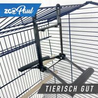 Schaukel Spiegel Vogelkäfig weiß gelb