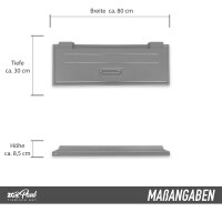 Variation ZooPaul Modern Line Aquarienabdeckung 80 x 30 cm LED weiss + bunt ohne
