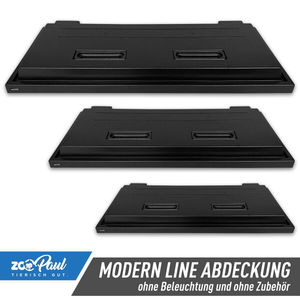 DIY Aquarium Abdeckung "Modern Line" ohne Leuchtbalken Deckel 80x35 100x40 120x40 Zoopaul Neu