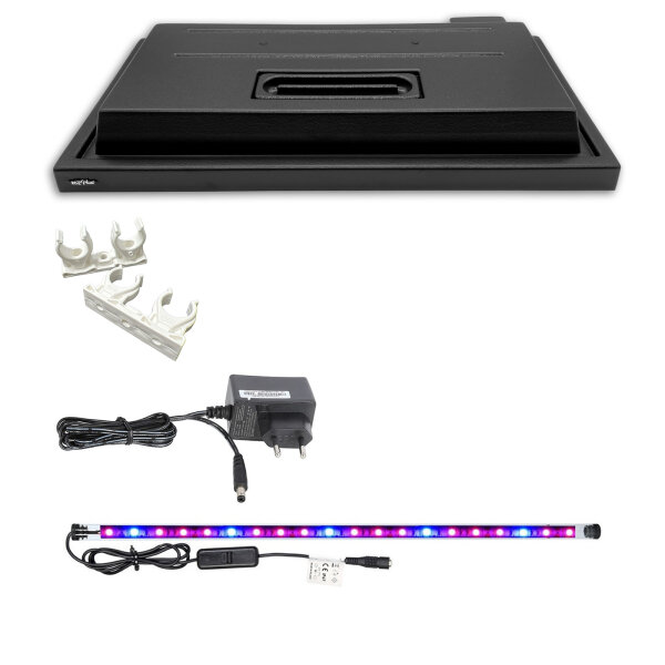 Variation ZooPaul Modern Line Aquarienabdeckung 60 x 30 cm LED bunt ohne