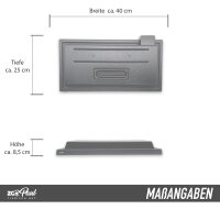 Variation ZooPaul Modern Line Aquarienabdeckung 40 x 25 cm LED weiss mit