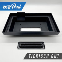 Variation ZooPaul Modern Line Aquarienabdeckung 40 x 25 cm LED weiss mit