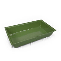 Kasten Schale oliv grün Hasenkäfig XL 78x47x14cm