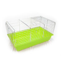 Hasenkäfig komplett XL lime grün 78x47x37cm