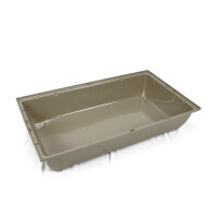 Kasten Schale dunkel beige Hasenkäfig XL 78x47x14cm