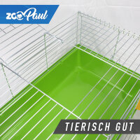 Hasenkäfig komplett XL hellblau 78x47x37cm
