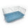 Hasenkäfig komplett XL hellblau 78x47x37cm