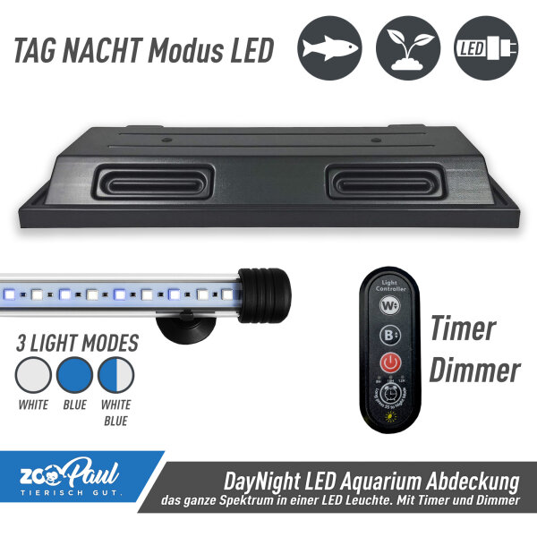 ZooPaul DayNight LED Aquarium Abdeckung 80x35cm