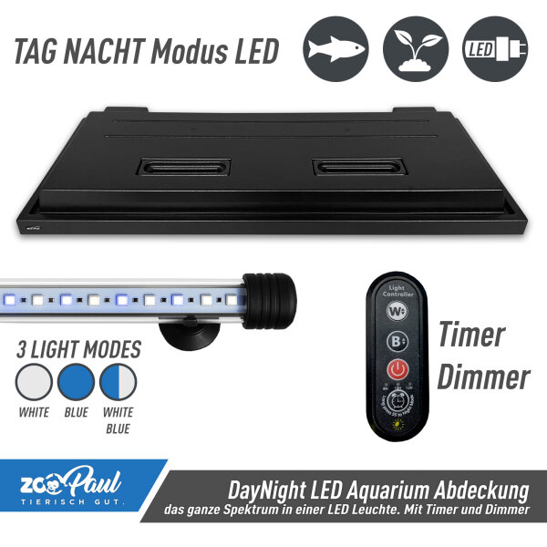 ZooPaul "Modern Line" DayNight LED Aquarium Abdeckung 100x40cm