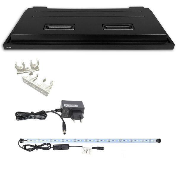 Variation ZooPaul Modern Line Aquarienabdeckung 100 x 40 cm LED weiss ohne