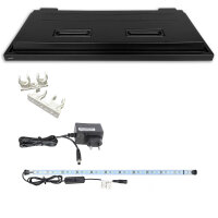 Variation ZooPaul Modern Line Aquarienabdeckung 100 x 40 cm LED weiss ohne