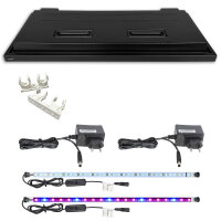 Variation ZooPaul Modern Line Aquarienabdeckung 100 x 40 cm LED weiss + bunt ohne