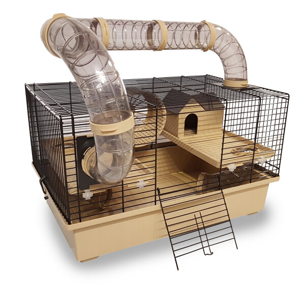 Nagerkäfig LUNAPARK 2 beige 48x31x29 cm + Zubehör