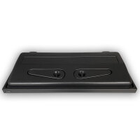ZooPaul Aquarium Startklar-Set 80x35 cm – Abdeckung mit 2x T8 18W Beleuchtung, Keramik-Holzdeko & Fischkescher