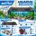 ZooPaul Startklar Set 100x40 cm 2x LED weiss 1x Pumpe Set 1x Deko