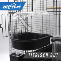 ZooPaul Vogelkäfig Zubehörset 5-teilig Badehaus,  Futterspender, Sitzstangen